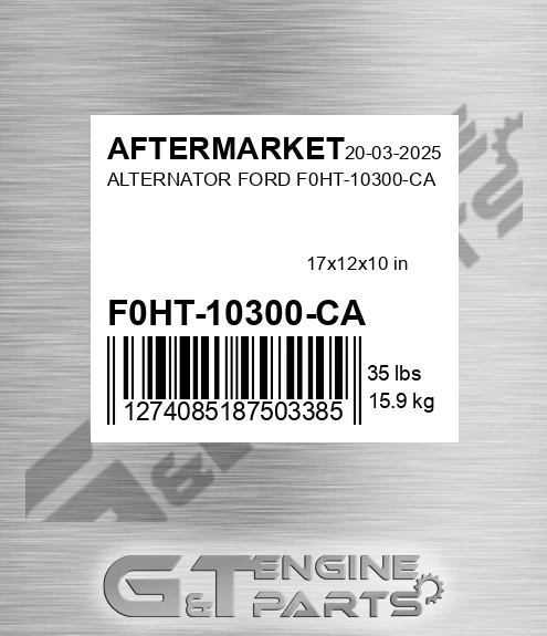 F0HT-10300-CA Alternator Ford F0ht-10300-ca for AFTERMARKET