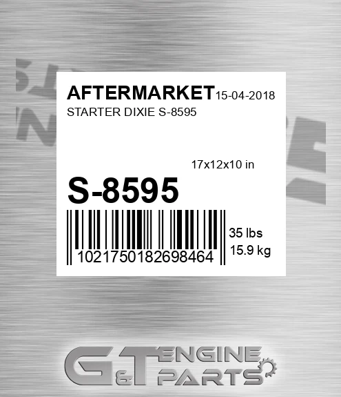 S-8595 Starter Dixie S-8595 for AFTERMARKET