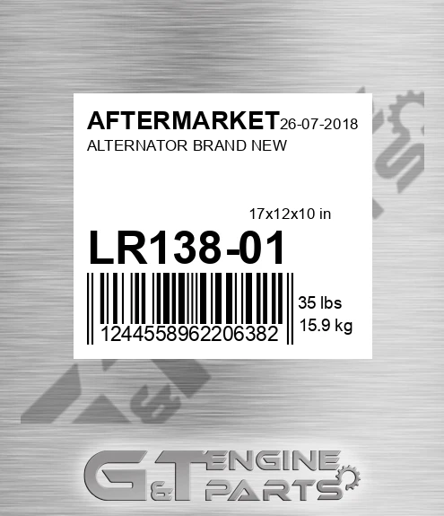 LR138-01 Alternator Brand New for AFTERMARKET