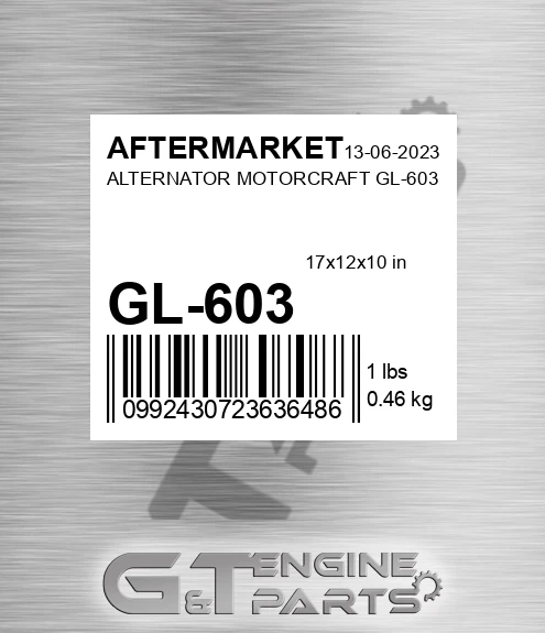 GL-603 Alternator Motorcraft Gl-603