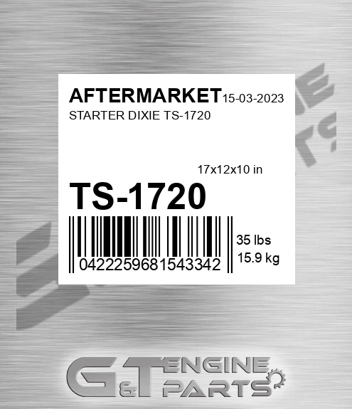 TS-1720 Starter Dixie Ts-1720 for AFTERMARKET