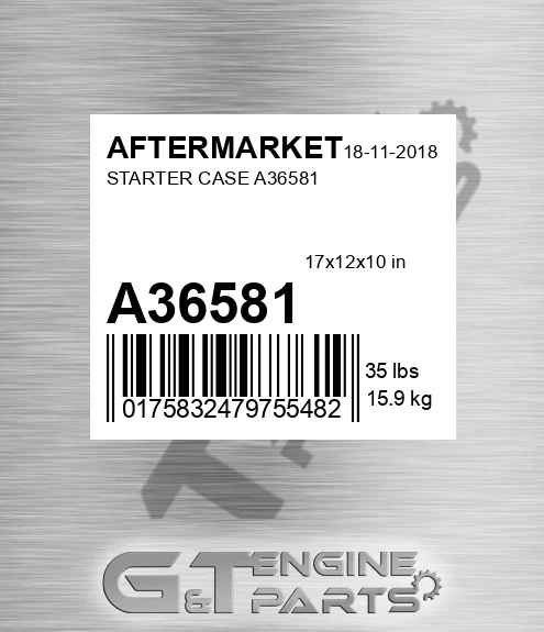 A36581 Starter Case