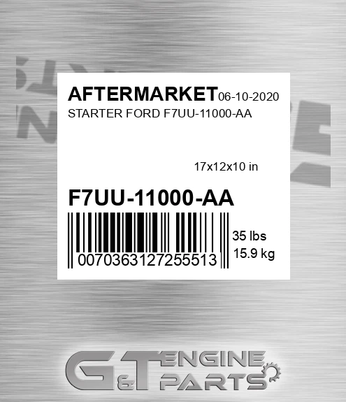 F7UU-11000-AA Starter Ford F7uu-11000-aa for AFTERMARKET