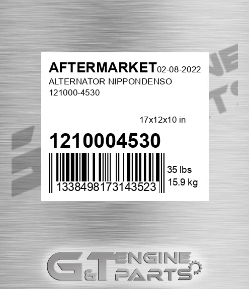 1210004530 Alternator Nippondenso