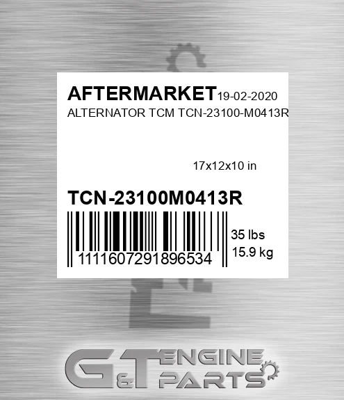 TCN-23100M0413R Alternator Tcm for AFTERMARKET