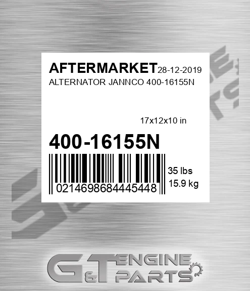 400-16155N Alternator Jannco 400-16155n for AFTERMARKET