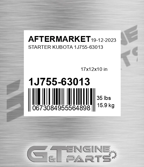 1J755-63013 Starter Kubota 1j755-63013