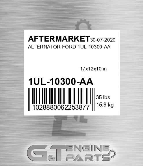 1UL-10300-AA Alternator Ford 1ul-10300-aa for AFTERMARKET