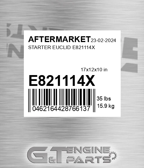 E821114X Starter Euclid