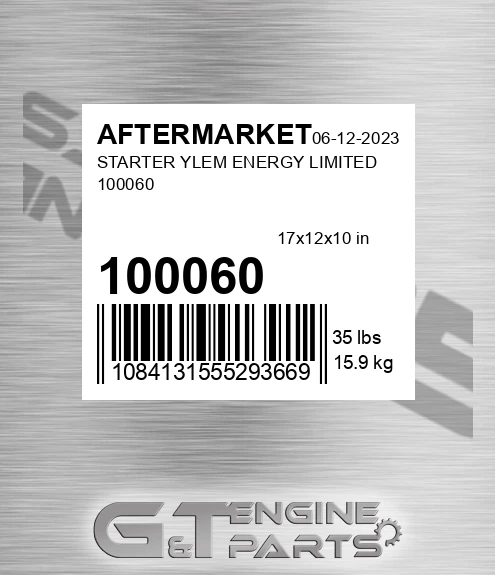 100060 Starter Ylem Energy Limited for AFTERMARKET