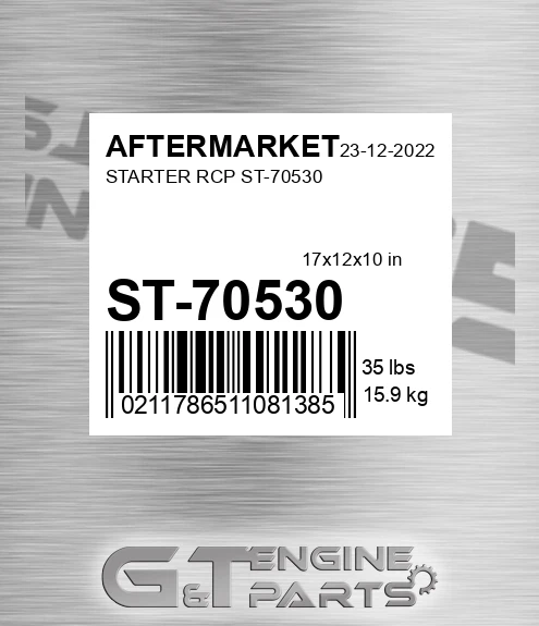ST-70530 Starter Rcp St-70530 for AFTERMARKET