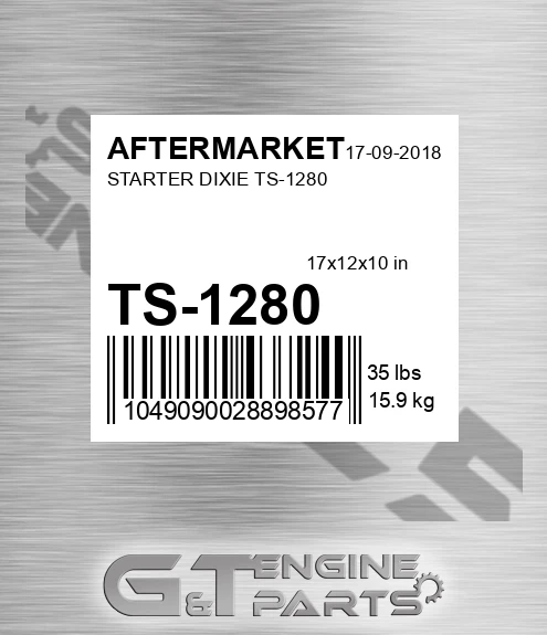 TS-1280 Starter Dixie Ts-1280 for AFTERMARKET