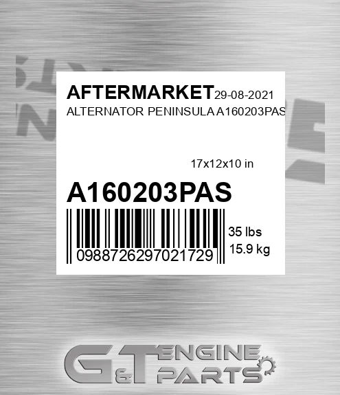 A160203PAS Alternator Peninsula