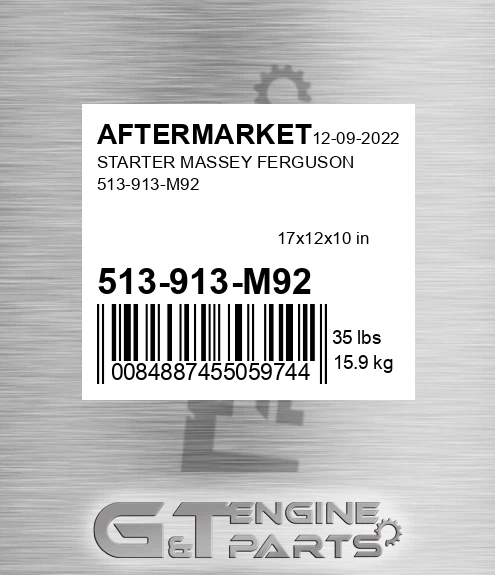 513-913-M92 Starter Massey Ferguson 513-913-m92 for AFTERMARKET