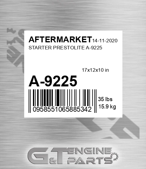 A-9225 Starter Prestolite A-9225 for AFTERMARKET