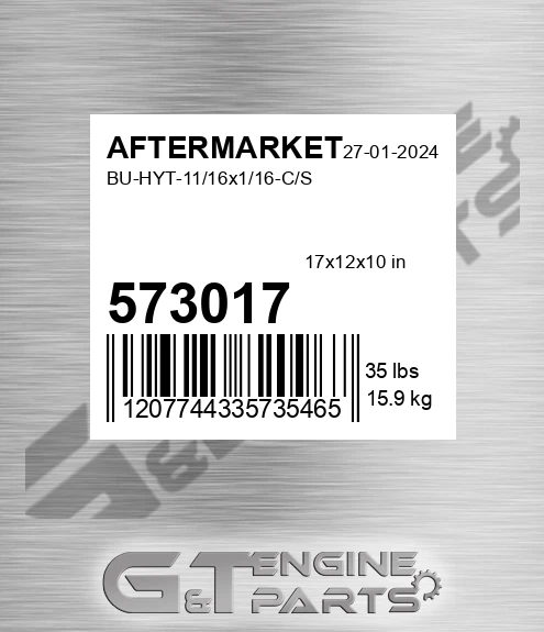 573-017 Bu-hyt-11/16x1/16-c/s