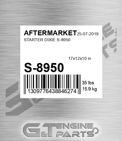 S-8950 Starter Dixie S-8950 for AFTERMARKET