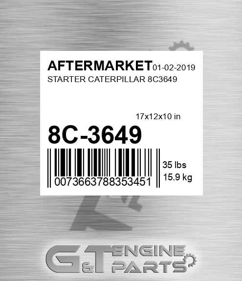 8C-3649 Starter Caterpillar for AFTERMARKET