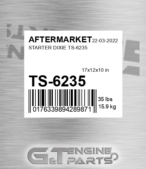 TS-6235 Starter Dixie Ts-6235 for AFTERMARKET