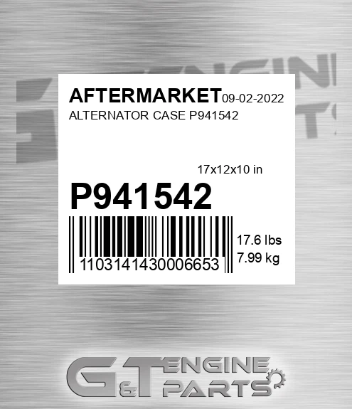 P941542 AFTERMARKET Alternator Case