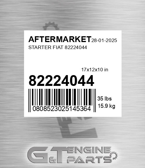 82224044 Starter Fiat for AFTERMARKET