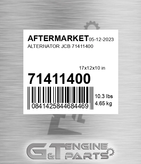 71411400 Alternator Jcb