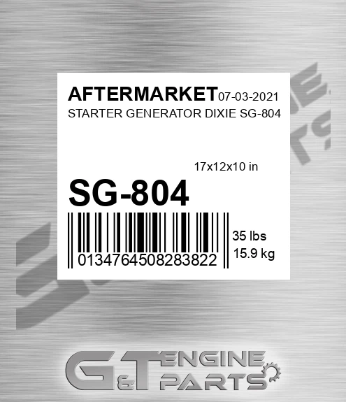 SG-804 Starter Generator Dixie Sg-804 for AFTERMARKET