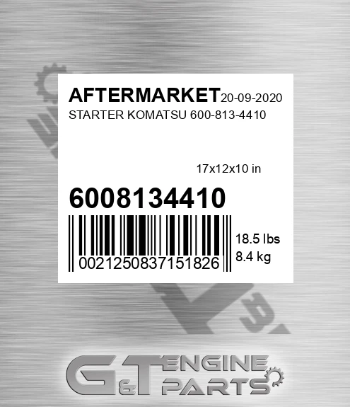 6008134410 Starter Komatsu for AFTERMARKET