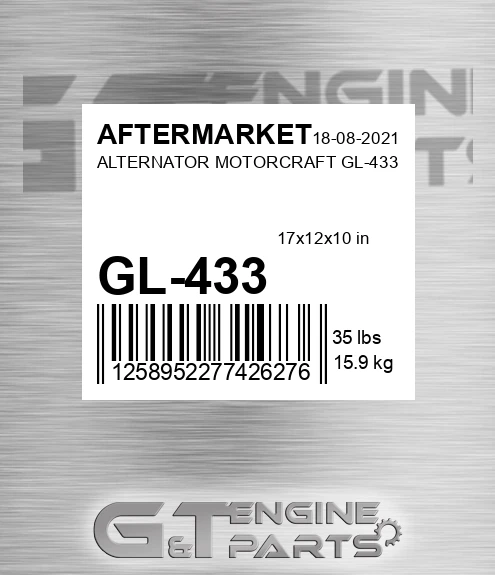 GL-433 Alternator Motorcraft Gl-433 for AFTERMARKET
