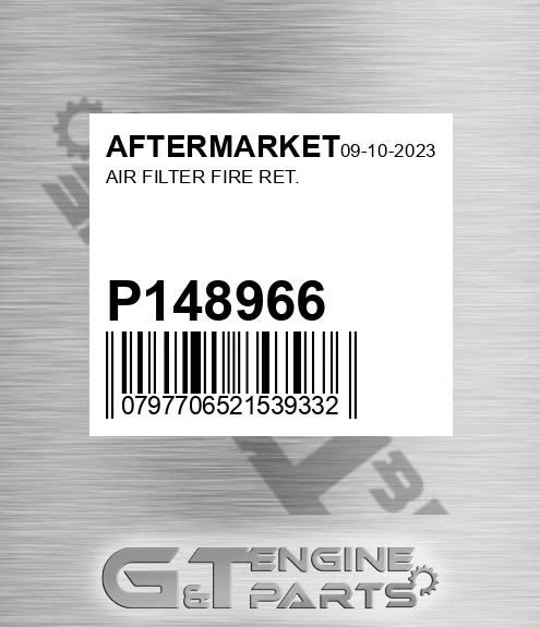 P148966 Air Filter Fire Ret.