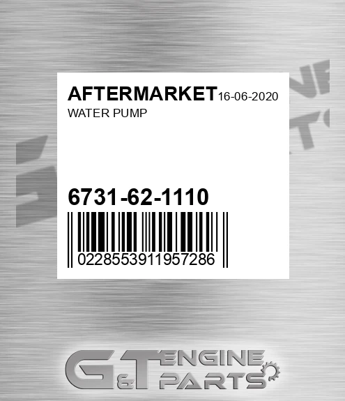 6731-62-1110 Water Pump