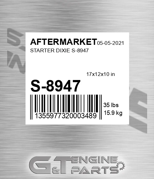 S-8947 Starter Dixie S-8947 for AFTERMARKET