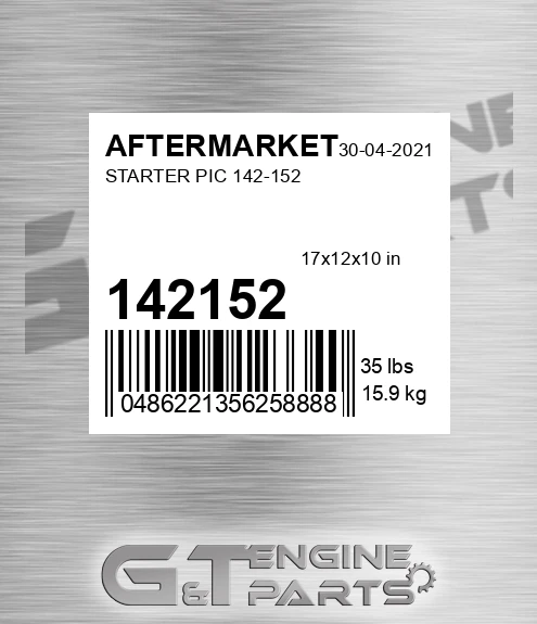 142152 AFTERMARKET Starter Pic