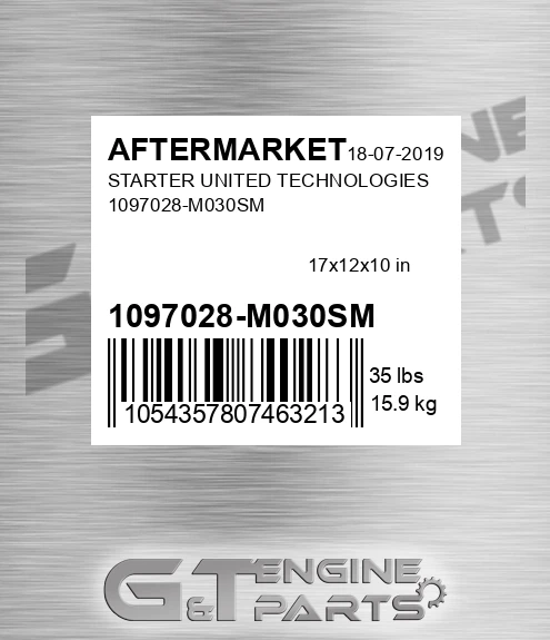 1097028-M030SM Starter United Technologies 1097028-m030sm for AFTERMARKET