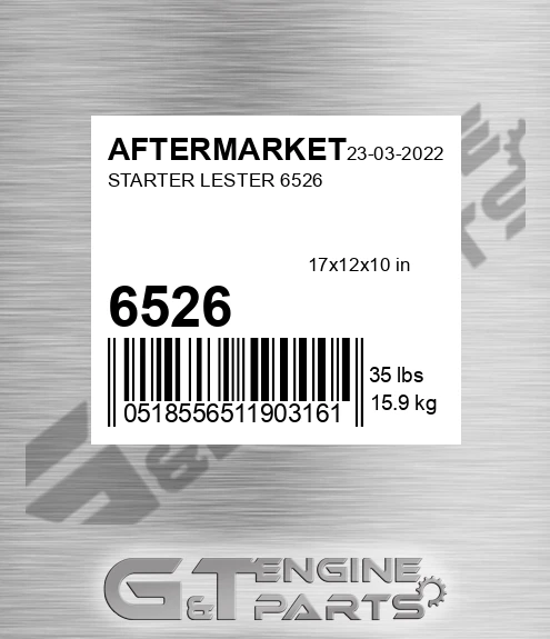 6526 Starter Lester for AFTERMARKET