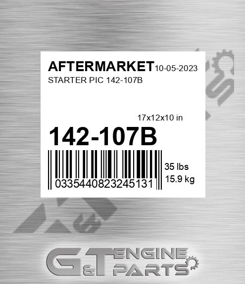 142-107B Starter Pic 142-107b for AFTERMARKET