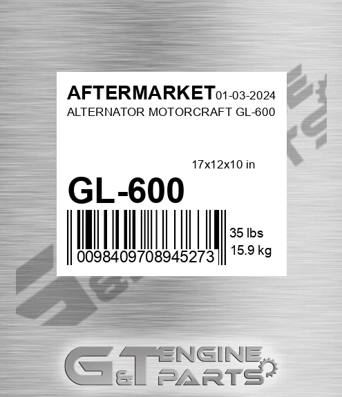 GL-600 Alternator Motorcraft Gl-600