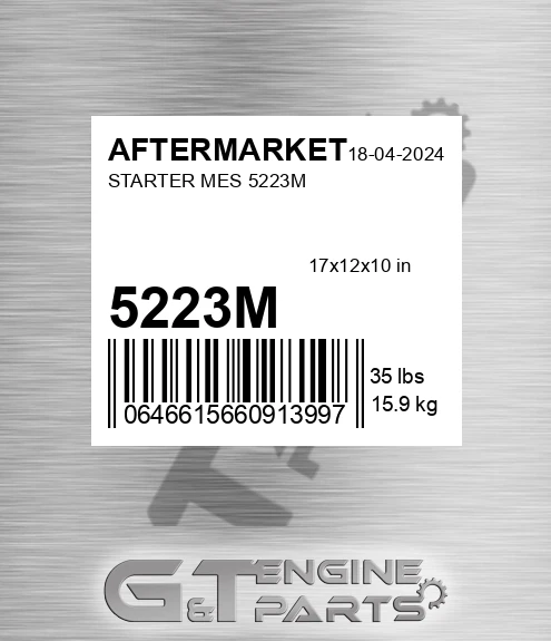 5223M Starter Mes for AFTERMARKET