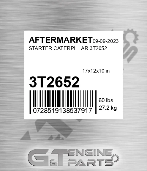 3T2652 Starter Caterpillar for AFTERMARKET