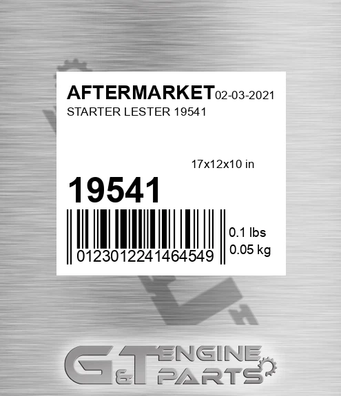 19541 AFTERMARKET Starter Lester