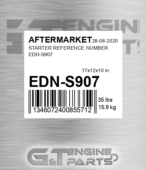 EDN-S907 Starter Reference Number Edn-s907 for AFTERMARKET