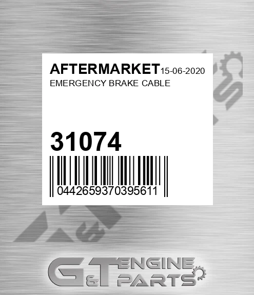 31074 Emergency Brake Cable