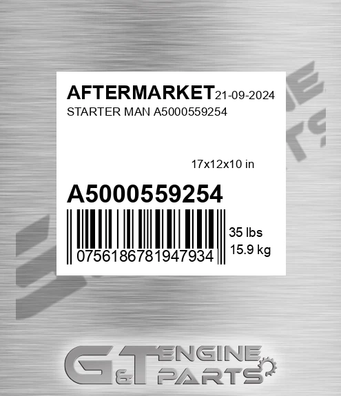 A5000559254 Starter Man for AFTERMARKET