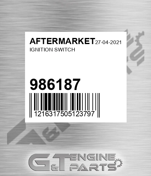 986187 AFTERMARKET Ignition Switch