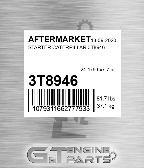 3T8946 Starter Caterpillar for AFTERMARKET