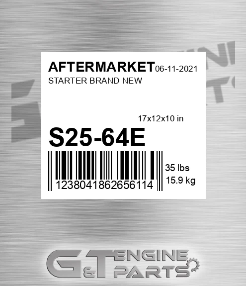 S25-64E Starter Brand New for AFTERMARKET