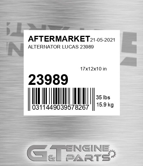 23989 Alternator Lucas