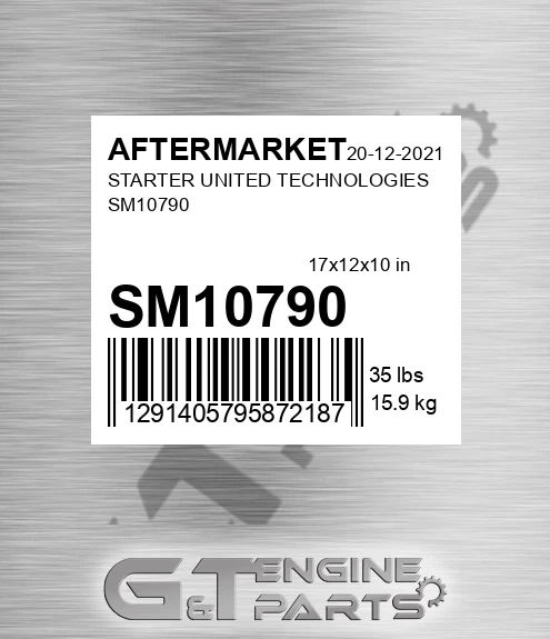SM10790 Starter United Technologies for AFTERMARKET