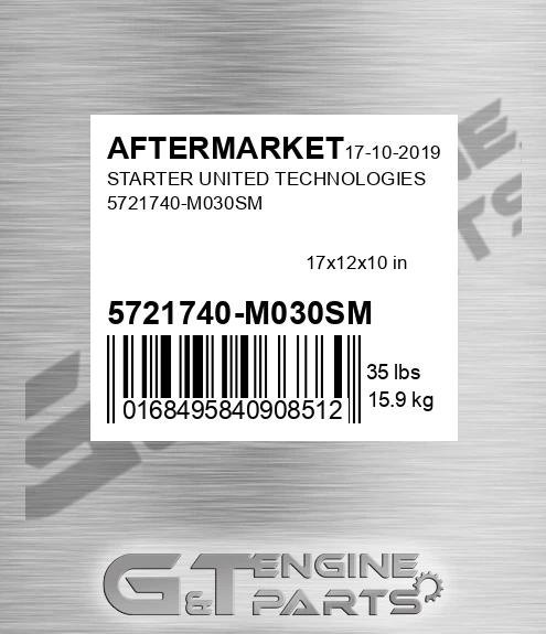 5721740-M030SM Starter United Technologies 5721740-m030sm for AFTERMARKET