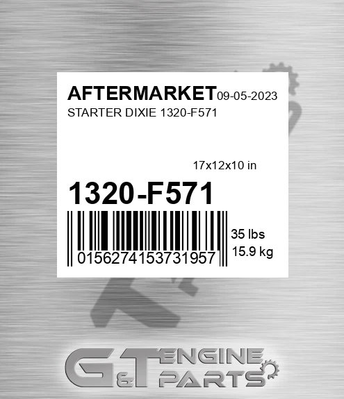 1320-F571 Starter Dixie 1320-f571 for AFTERMARKET